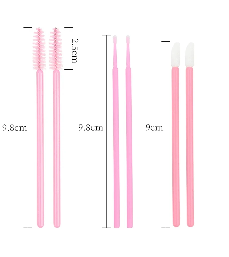 200 disposable lipstick brush stick lipstick gloss stick color stick portable makeup brush mascara lipstick stick set cosmetics