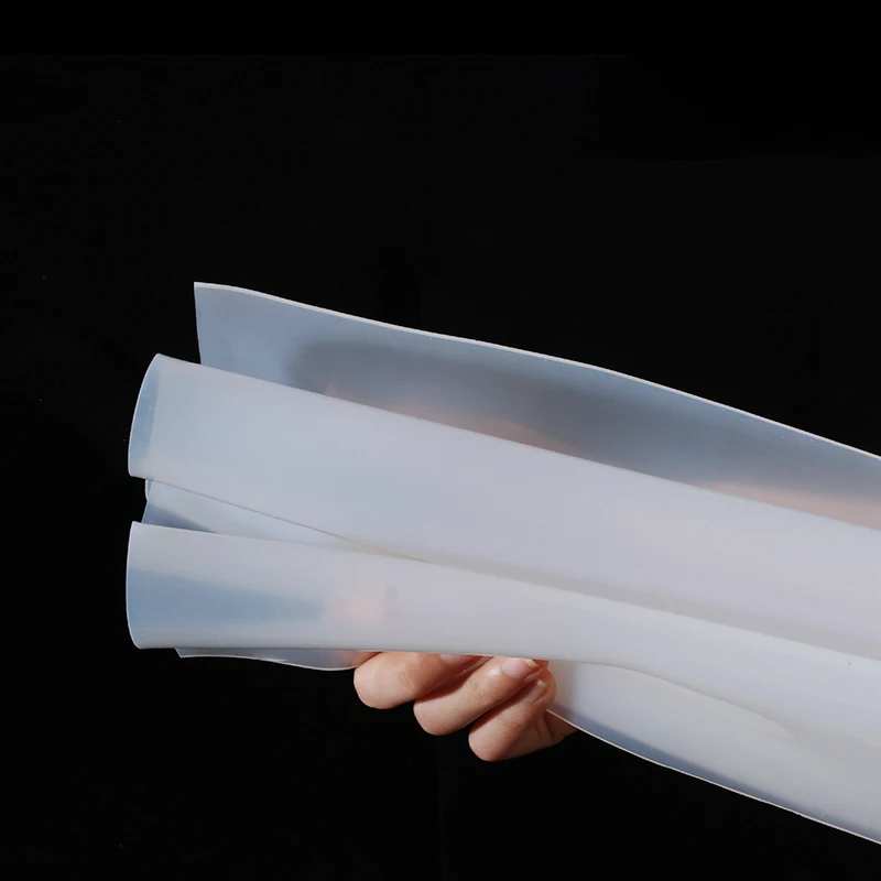 White Soft Silicone Rubber Sheet Clear Translucent High Temp Mat Plate Thick 0.5mm~20mm Various Size Width 100mm 200mm 500mm