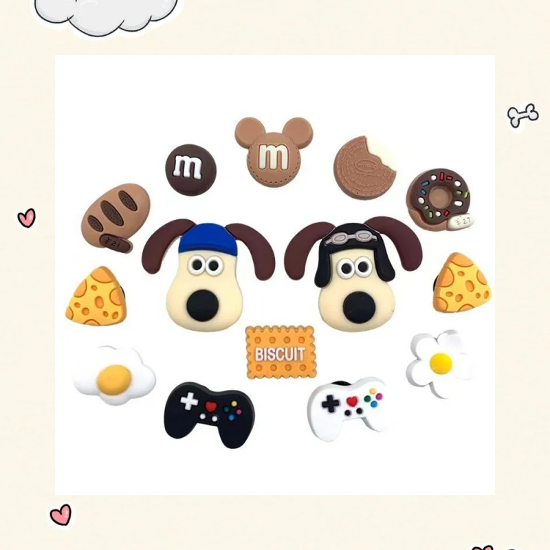 

14PcsCute Dogs Shoes Accessories Boys Girls Sandals Garden Shoe Buckle Decorations Fit CharmCrocodile charms Cartoon Shoe Access