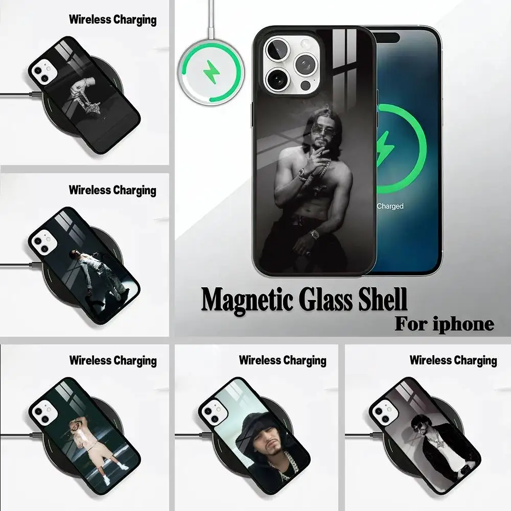 

Rapper-Clarent For IPhone17 16 15 14 13 12 11 Plus Pro Max Plus Wireless Charger Phone Case