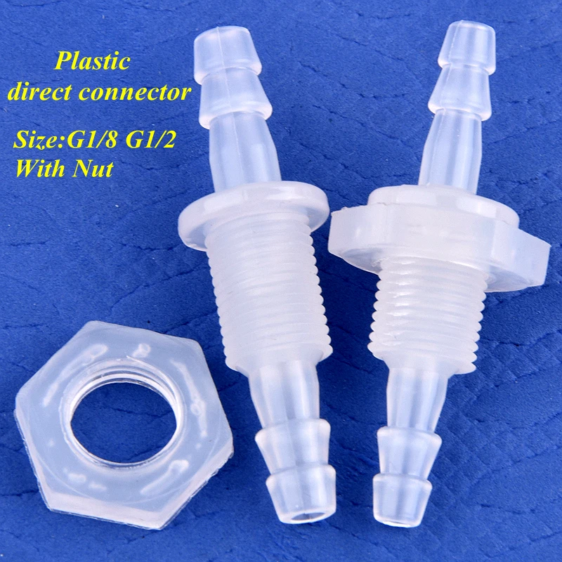 

5~200 Pcs Plastic Straight Connector G1/8'' Aquarium Fish Tank Pagoda Hose Joint Air Pump Adapter Irrigation Water Pipe Joint