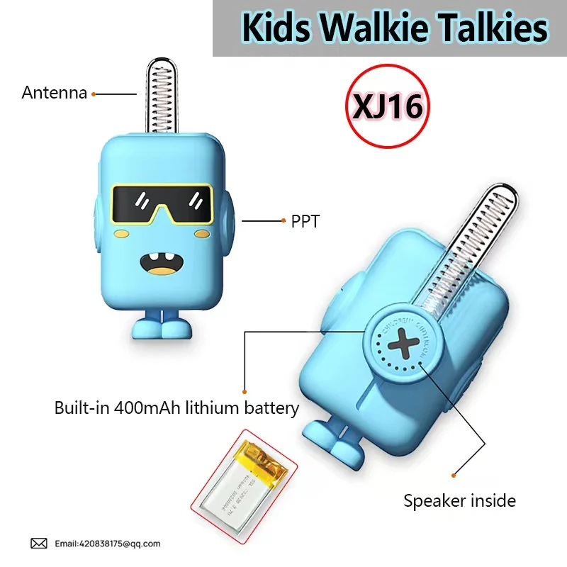 2PCS Walkie Talkie Kids Celular Toys Handheld Transceiver Highlight Phone Radio Interphone Children Talkie Walkie Birthday Gifts