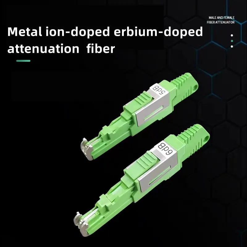 

LSH E2000/APC single mode SM optical attenuator male and female fixed multiple attenuation values 2-30dB optional