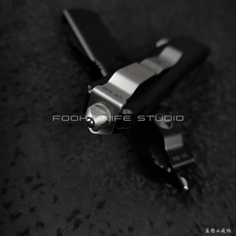 FOOH KNIFE STUDIO HELLHOUND ULTRATECH مميز بالسيف MICRO ULTRA TECH UT UTX D2 Steel CNC 6061 أدوات EDC من الألومنيوم