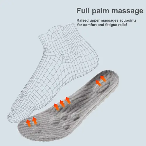 High Elasticity Latex Sport Insoles Soft Shoe Pads Arch Support Orthotic Insoles Breathable Deodorant Shock Absorption Cushion - Image 4