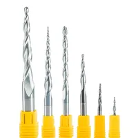 1pc 6/8/10mm R0.25-2.0mm Ball Nose Tapered End Mills Taper CNC Router Wood Metal Milling Cutters 3D Endmill Bit