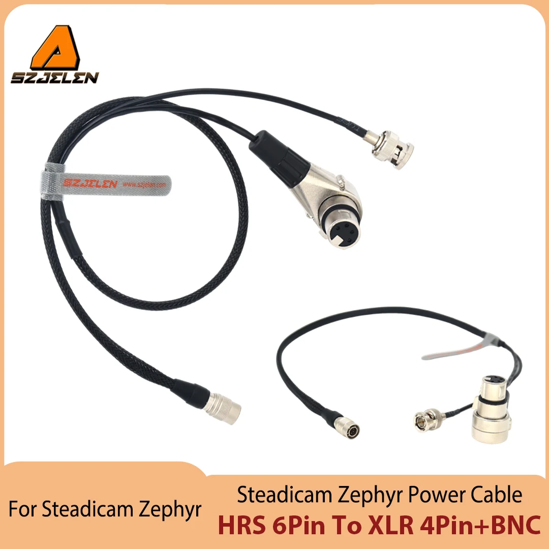 New Arriving Steadicam Zephyr 6-Pin Hirose to 4-Pin XLR Female + BNC Monitor Power/Video Cable