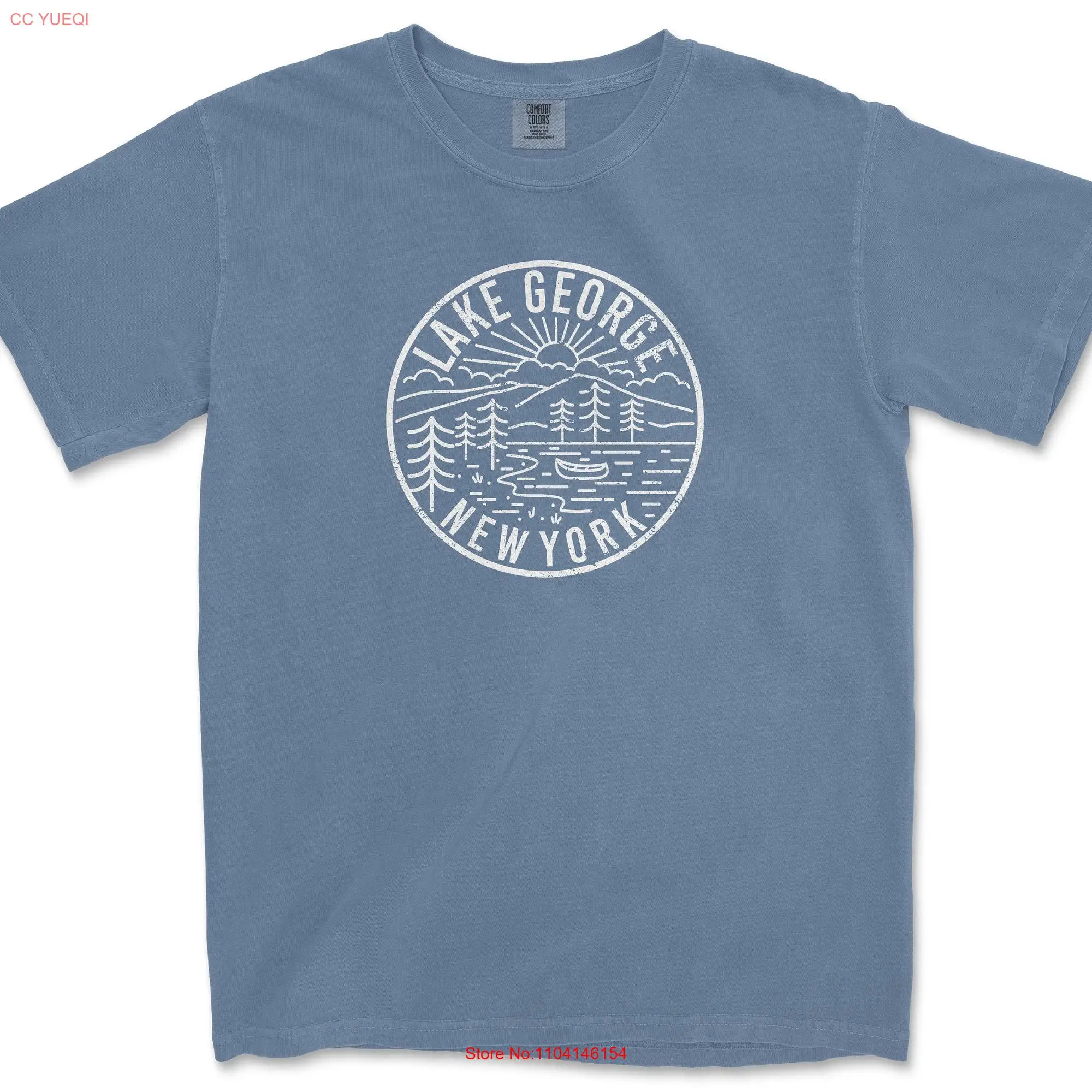 Lake George New York Comfort Colors T Shirt long or short sleeves