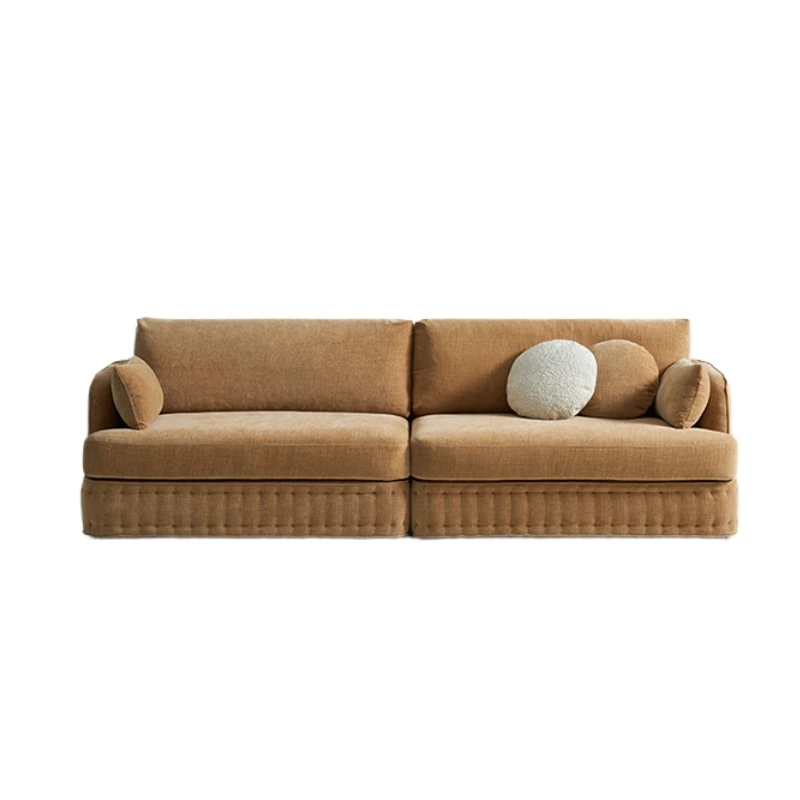 @#French Retro Medieval Cream Wind High Backrest Sofa Castle Cloth with Removable Washable Feature for the Living Room