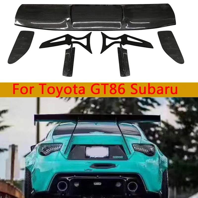 

Для Toyota GT86 Subaru BRZ 2012-2019 спойлер из углеродного волокна, хвостовые плавники, автомобильный задний спойлер багажника, крыло, автомобильные аксессуары, комплект кузова