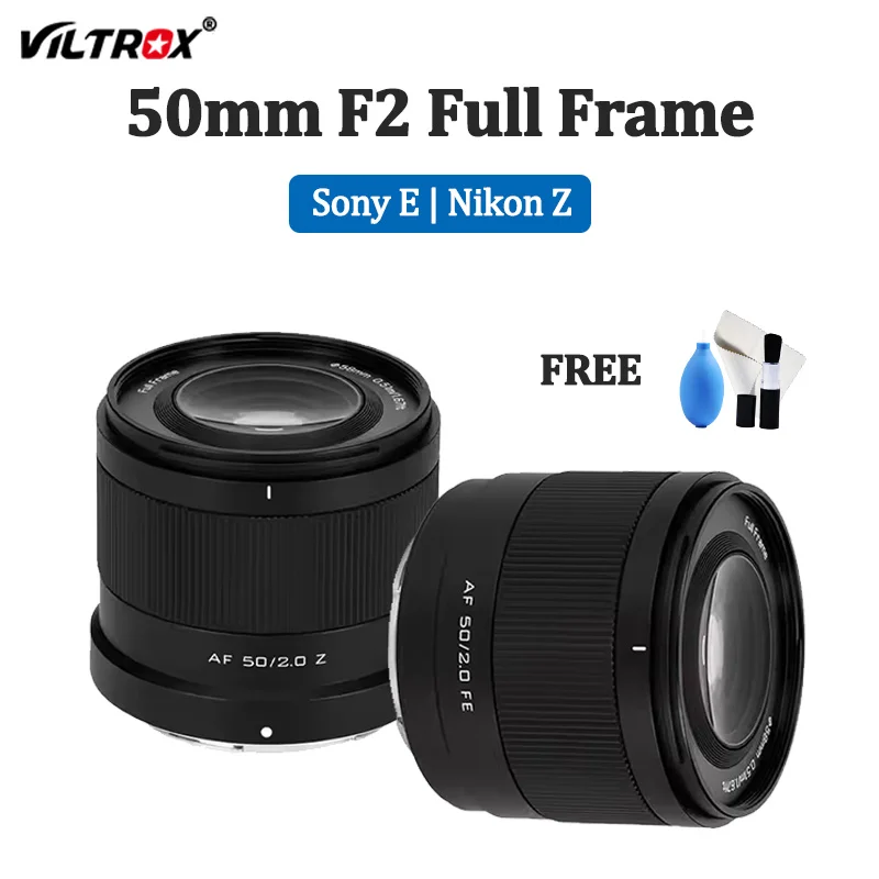 VILTROX 50 مللي متر F2 الهواء التركيز التلقائي AF Prime عدسة الإطار الكامل لسوني E FE نيكون Z Zfc Z8 Z9 A7R3 A7R4 A7R5 A7MIV A7CII A6600