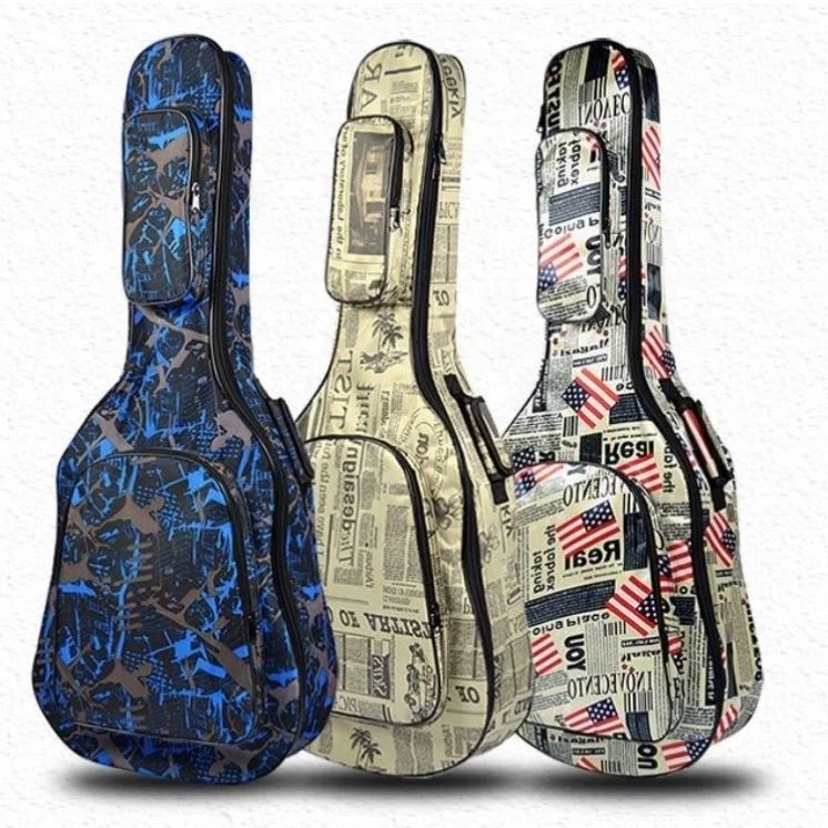 China wholesaler portable padded instrument gig case guitar bag for acoustic guitar