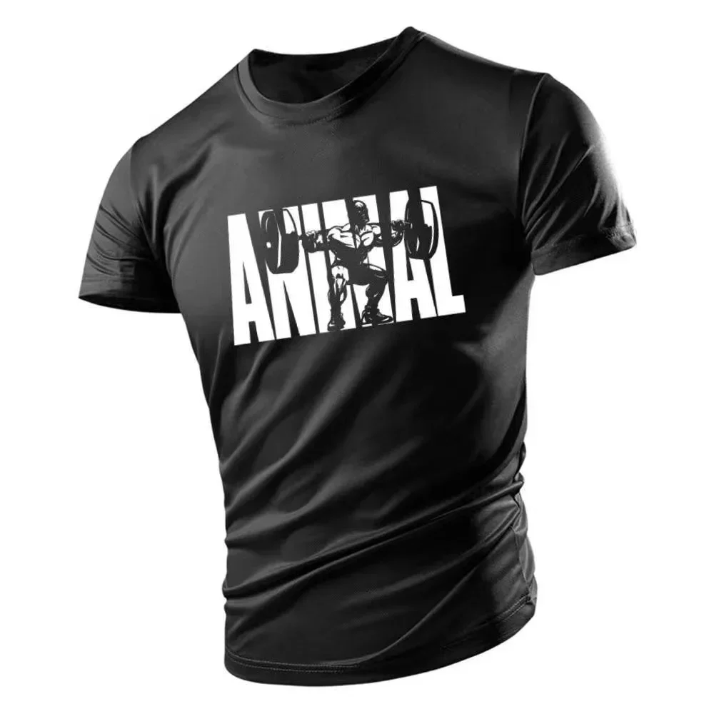 

Summer fitness men's clothing fashion casual Y2K outdoor sports quick drying 3D printed round neck short sleeved T-shirt