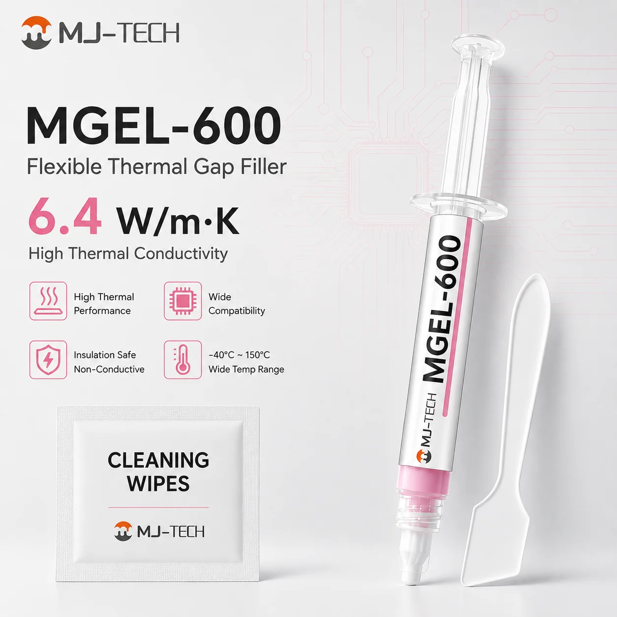 Thermal Paste - MJ-TECH MGEL-600 Thermal Putty 6.4W/mK, 10g