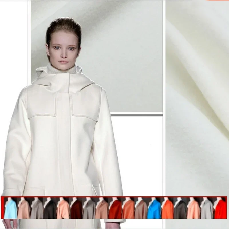 

Double-sided Wool Cashmere Fabric Brand Fashion Women's Autumn Winter Coat Fabric Cloth Per Meter for Diy Sewing Wholesale