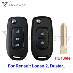 YOCASTY CWTWB1G767 Smart Flip Car Key PCF7961M 4A Chip 433MHZ For 2013 2014 2015 2016 2017 Logan 2 Sandero 2 Duster Lodgy DUZ