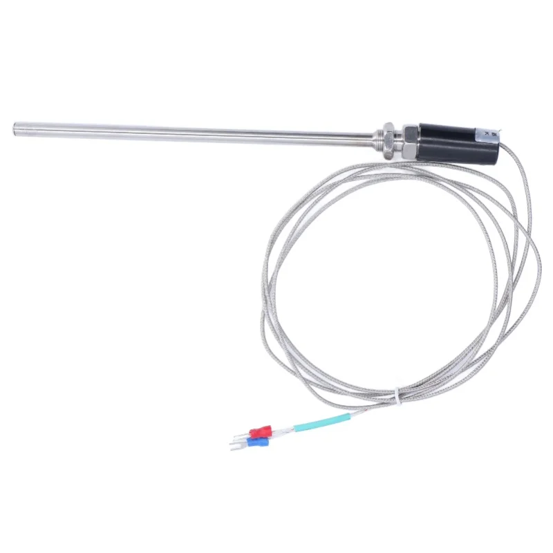 K Type Thermocouple Ground Shielded Wire Temperature Sensor Probe 0-800℃ 200mm WRNT-01