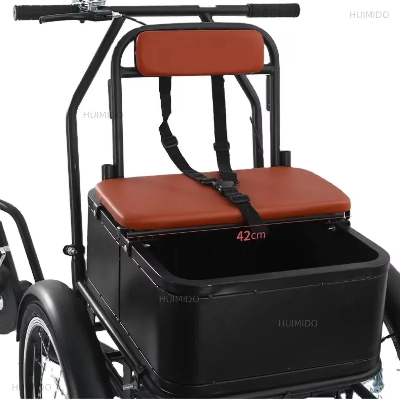 20 Inch Adult Tricycle 3 Wheel Cargo Bike Upside Down Reverse Trike High Quality Pedal Bicycle for Carrying People Goods