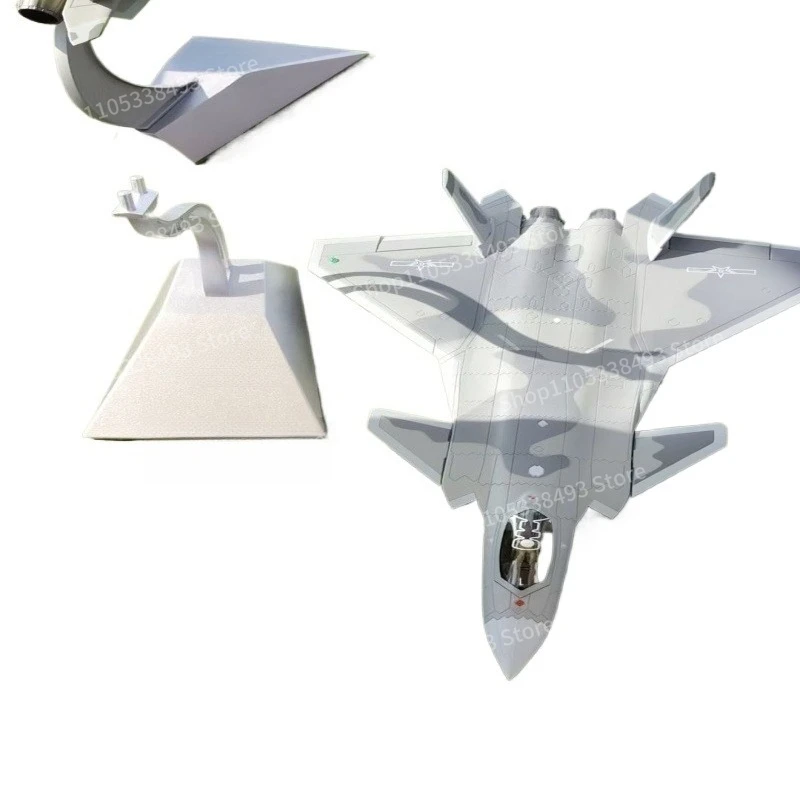 For J-20 Advanced Simulation Aircraft Model, Alloy Material, with Base, Wing