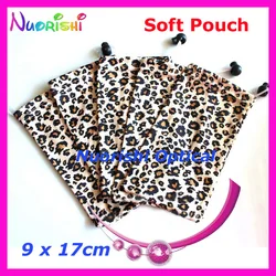 50pcs Leopard Painting Microfibre Soft  Sunglass Glasses Eyewear Spectacle Eyeglass Case Pouch Bag CP033 Free Shipping