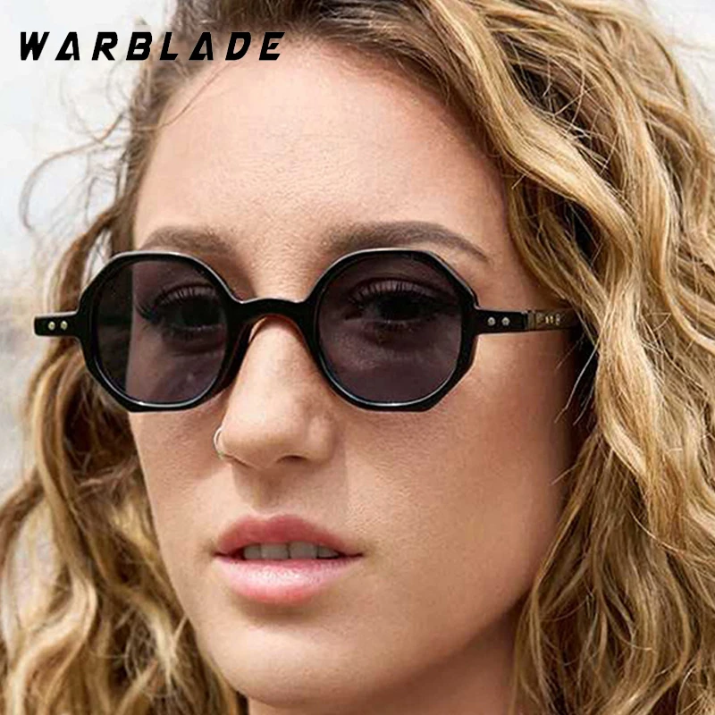 

Vintage Rice Nail Small Round Sunglasses Women Trendy Fashion Designer Sun Glasses Men Travel Drive Eyewear Ladies UV400 Lunette
