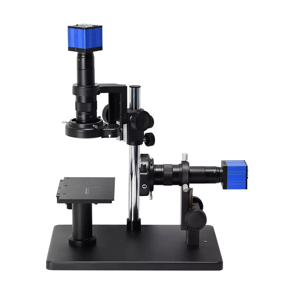 180X 4K HDMI USB UHD Planeness Detector Level Horizontal Stand Video Microscope Camera with Adjustable XY Translation Move Stage