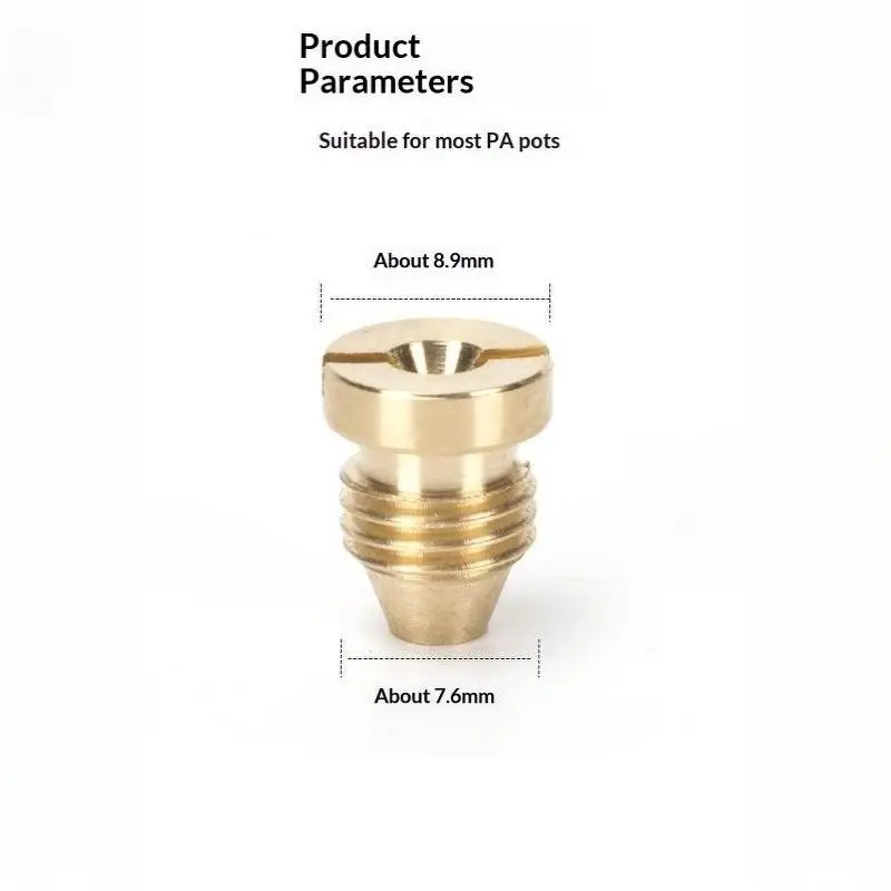 0.8-1.4mm Spray Core Snow Foam Orifice Tip High Pressure Washer Nozzle Parts