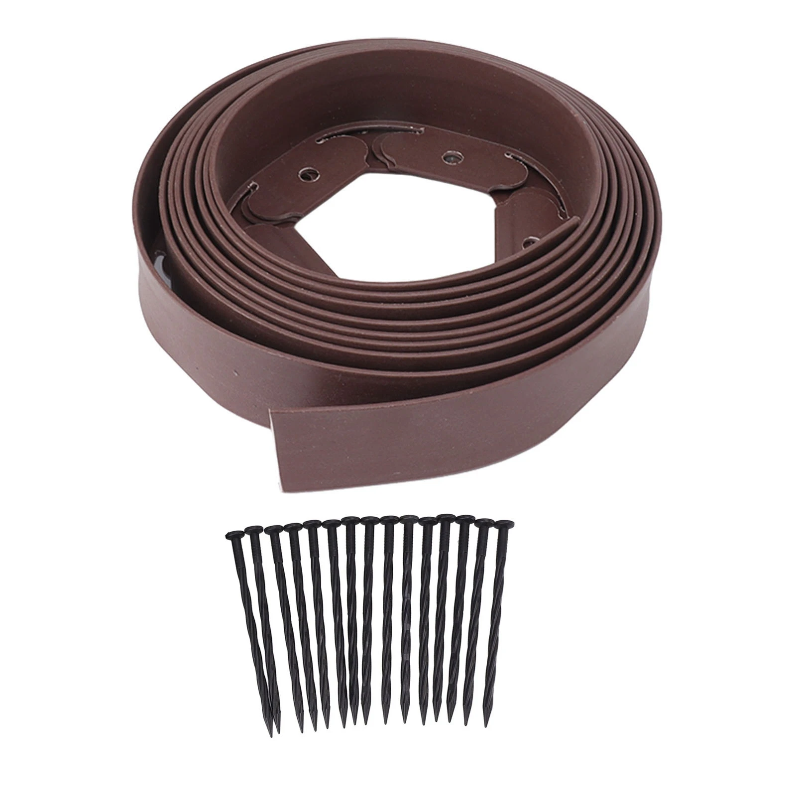 Kit de bordure paysagère Flexible, Installation facile, bordure de pelouse comprenant 15 pointes, bo