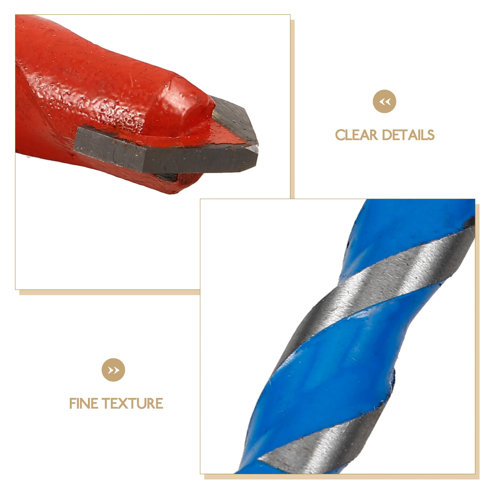 

8pcs Multifunction Concrete Drill Bit Bits Tungsten Steel Porcelain Tile Drilling Holes Masonry Concrete Metal