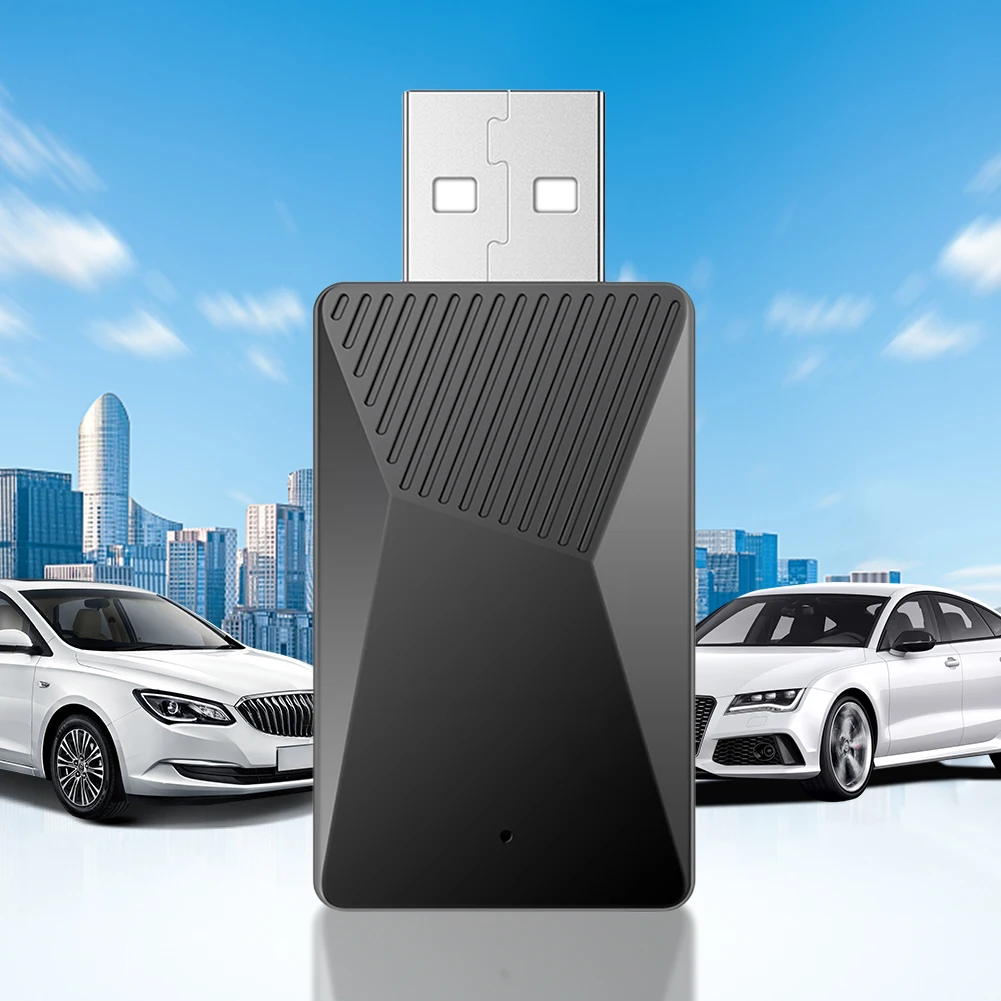 محول سلكي إلى Carplay اللاسلكي ونظام Android Auto Mini متوافق مع بلوتوث 5.0 WiFi لسيارات Carplay Android Auto السلكية من المصنع