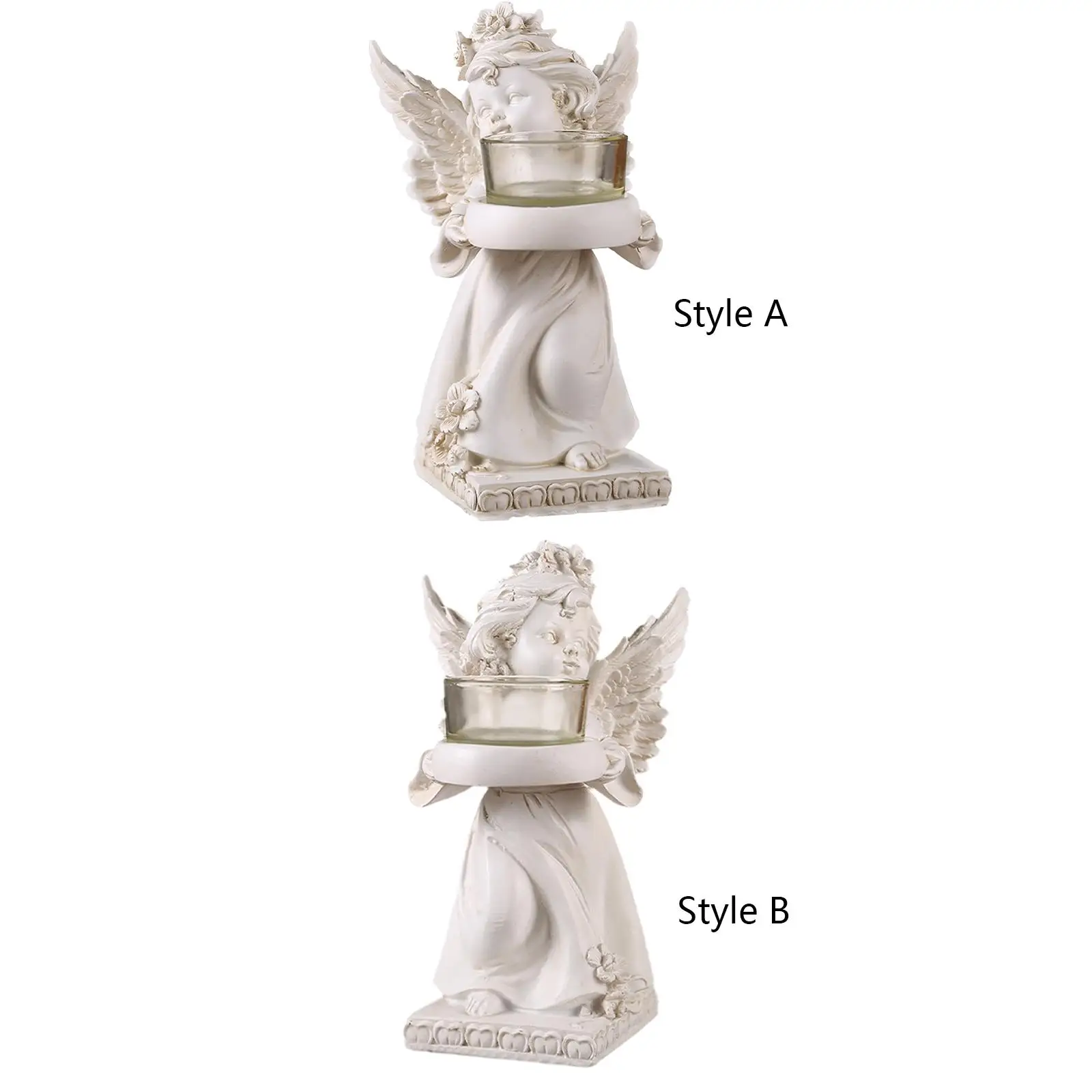 Angel Figurine Candle Stand Tealight Candle Holder Vintage Candlestick Holder