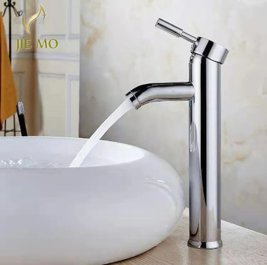 304 Stainless steel hot and cold faucet European style black wash basin faucet toilet basin faucet