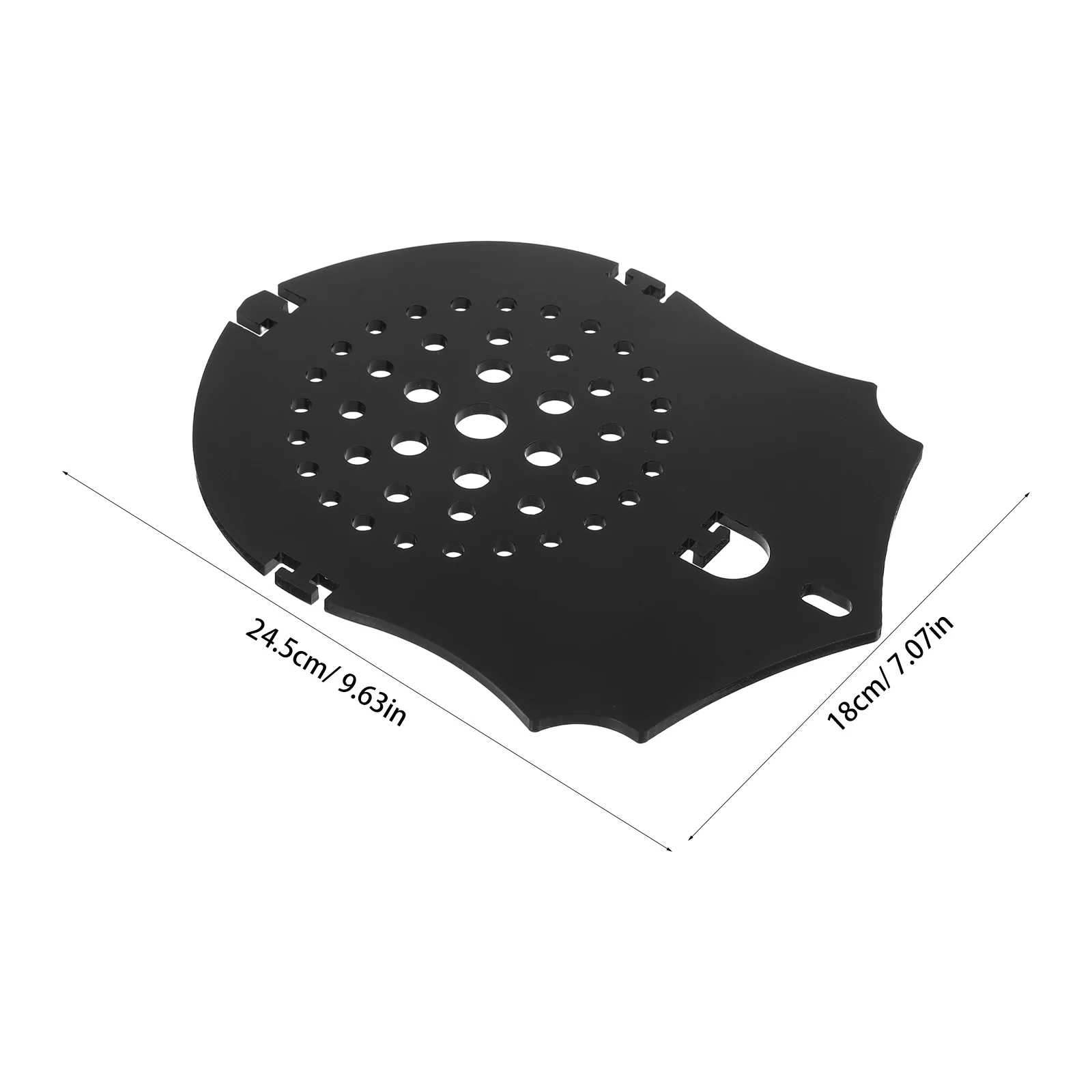 لوح زراعة السرخس من الأكريليك الأسود البلوري، حامل نباتات داخلي، سهل التركيب، ديكور منزلي ريفي عمودي