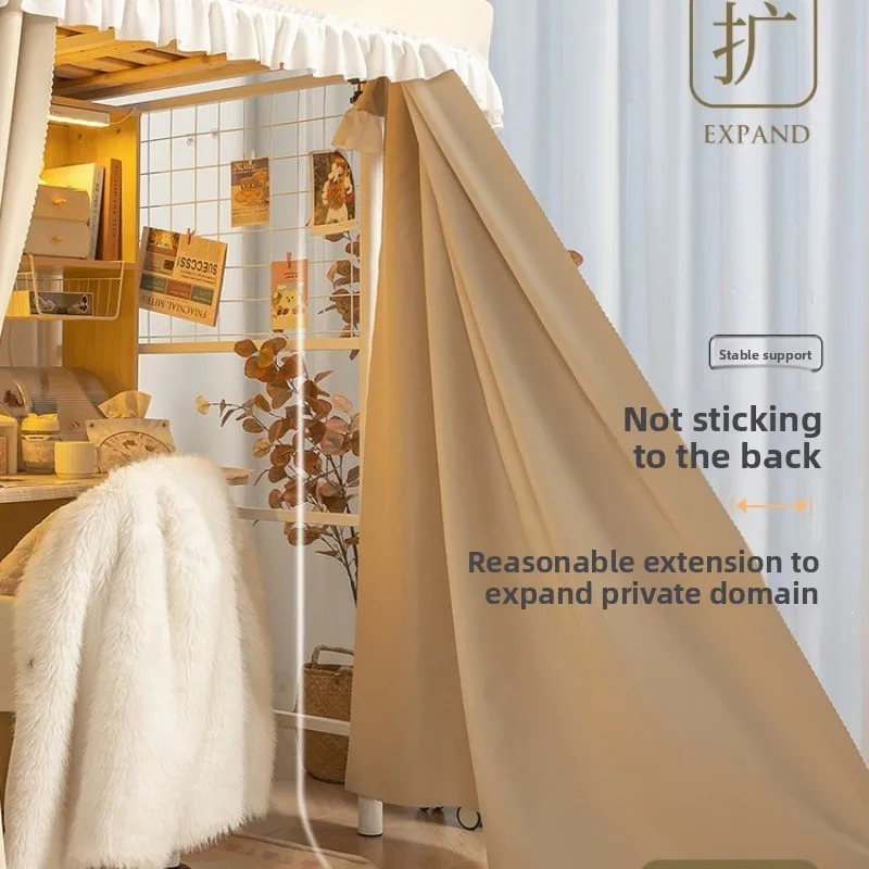 on the bed and off the table, blocking curtain in student dormitory, blackout and dustproof privacy curtain