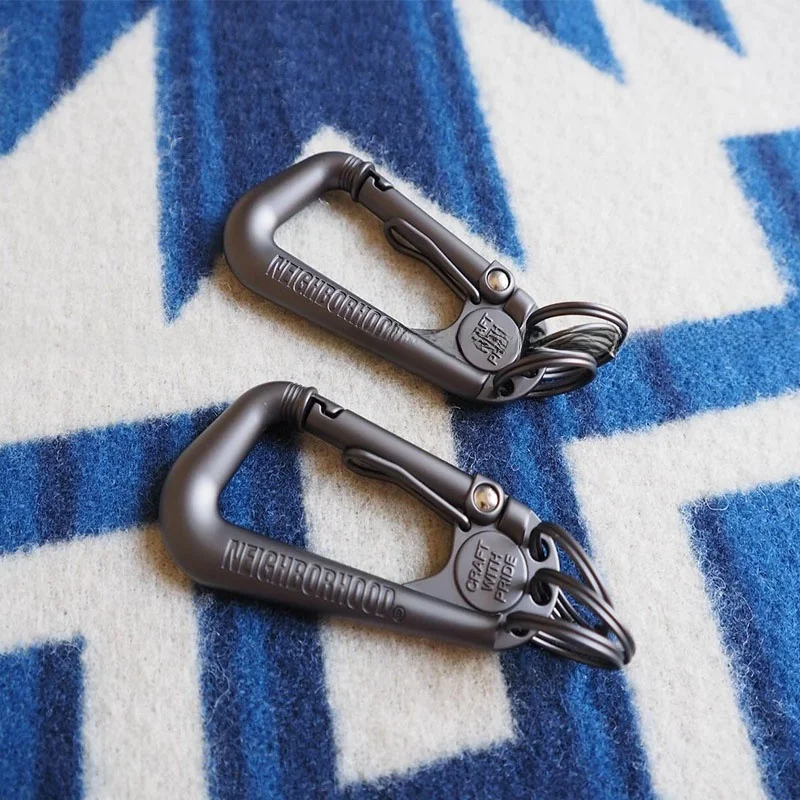 Multifunctional Zinc Alloy Carabiner Keychain for Car Keys Backpack Climbing Accessories Durable Key Holder Bag Buckle