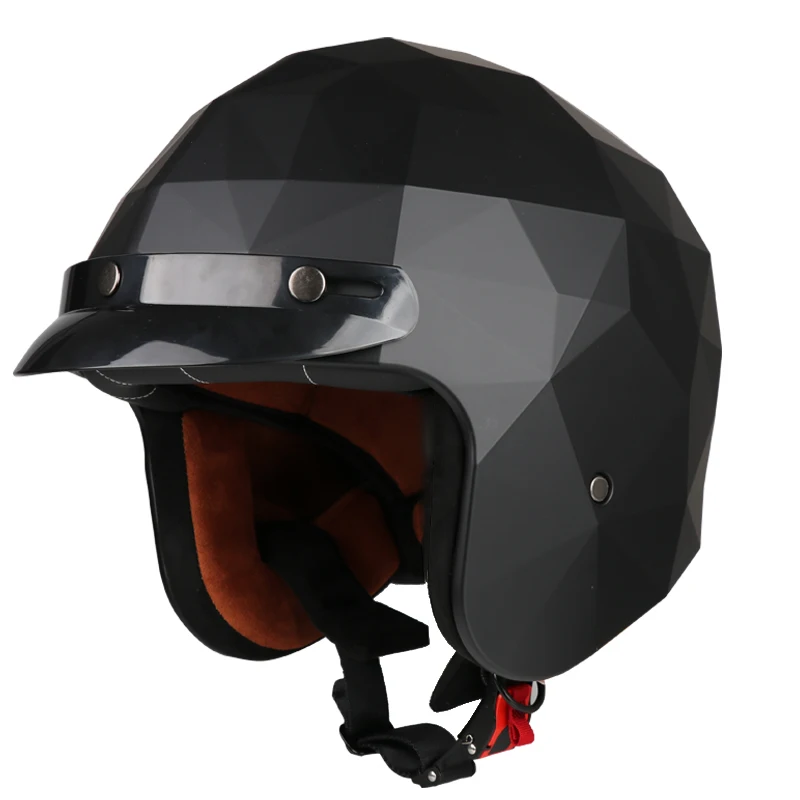 

New semi-open motorbike helmet Motocross motorbike accessories Irregular shape Motorcycle helmet 3/4