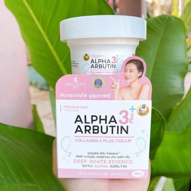 

Kem Dưỡng Kích Trắng Cơ Thể Alpha Arbutin Collagen 3 Plus 100g Thái Làm Trắng Da Giảm Đốm Đen Ức Chế Sẹo Mụn Melanin