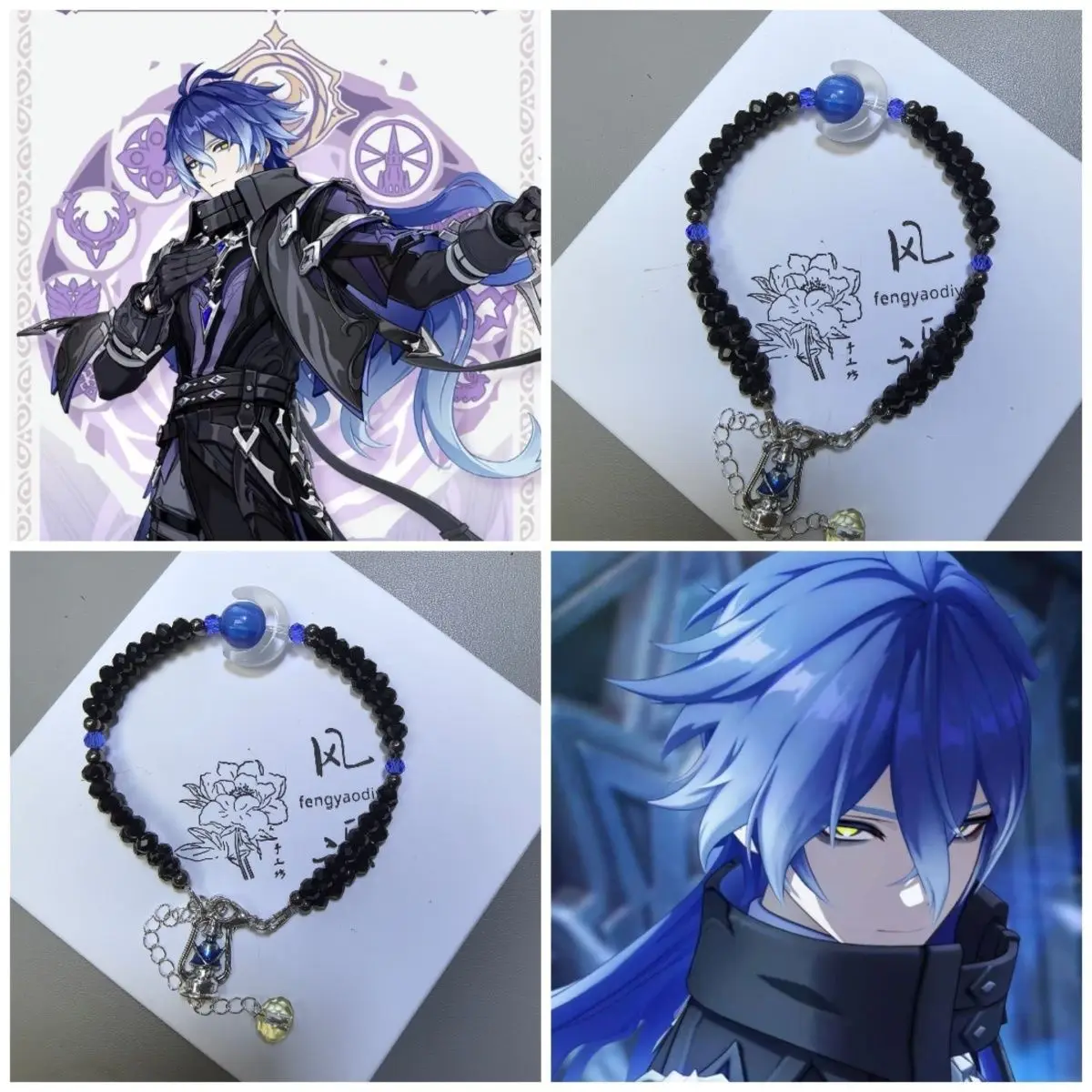Genshin Impact Cute Cartoon Anime Flins  Bracelet Personality And Fashion Holiday Gift For Family And Friends Birthday Gift view 2