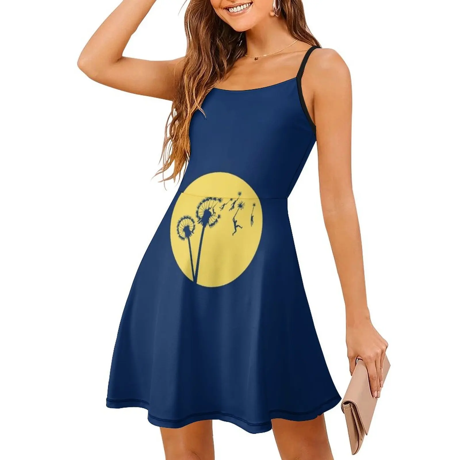 فستان حفلات أنيق للنساء من Dandylion ذو وجهين مع خيارات قصيرة/طويلة/بدون أكمام من Dandelion Vector #3