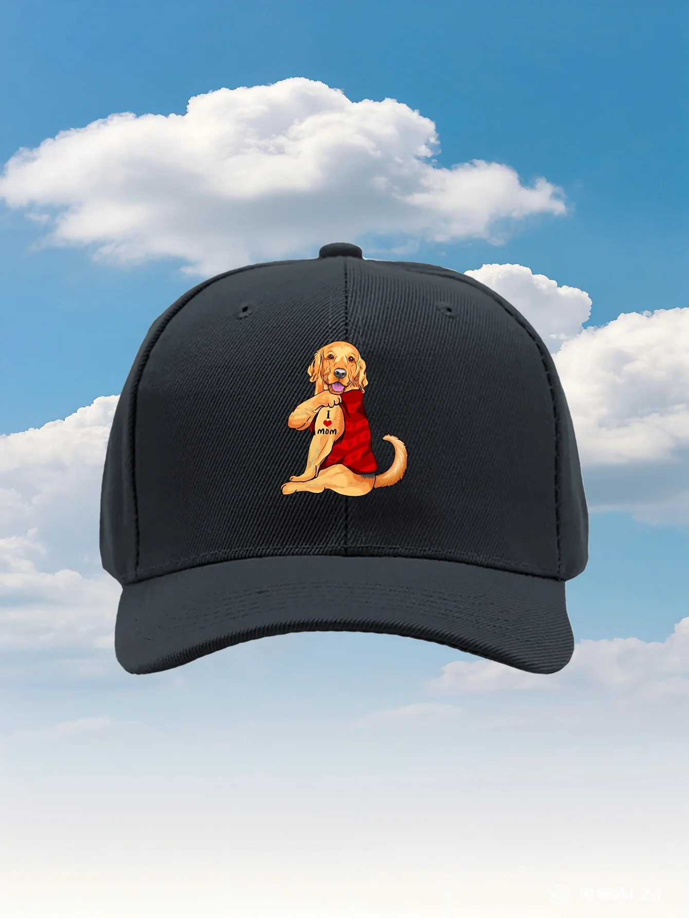 engracado-golden-retriever-g-i-love-mom-tattoo-2026-novo-modelo-bone-de-beisebol-classico-ajustavel-unissex-multicolorido-breat-confortavel