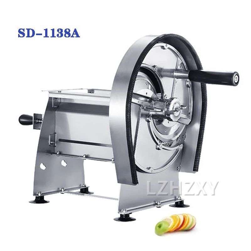 Electric Meat Slicer Multifunctional Household Kitchen Stainless Steel Semi-Automatic Potato Lemon Pumpkin Bread Slicer