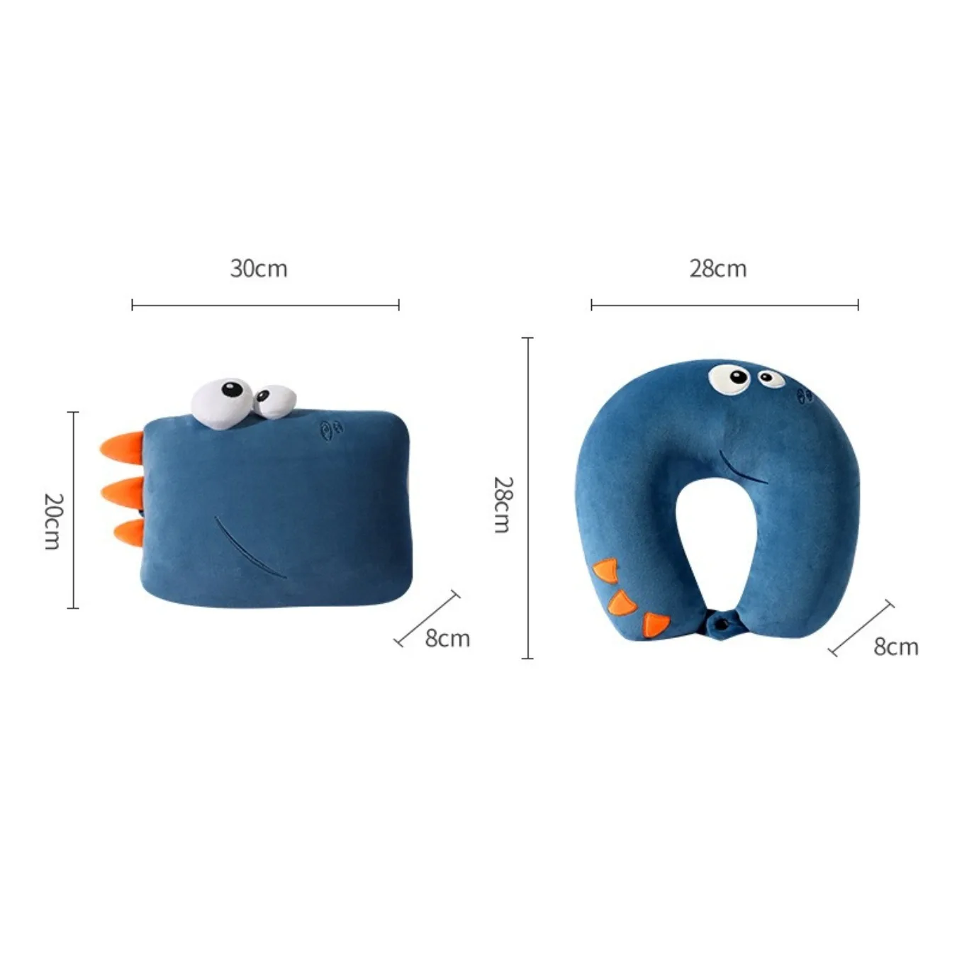 3 In 1 Convertible Cartoon Animal U Neck Pillow Soft Portable Car Head Support Pillow Office Rest Cushion For Holiday Present