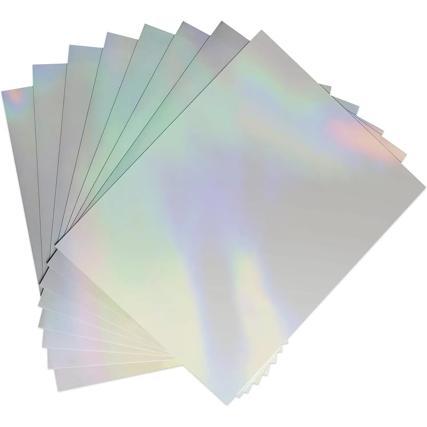 

Бумага для лазерной печати с радужным градиентом A4, переливающаяся полупрозрачная пленка для индивидуальных наклеек и творческих проектов