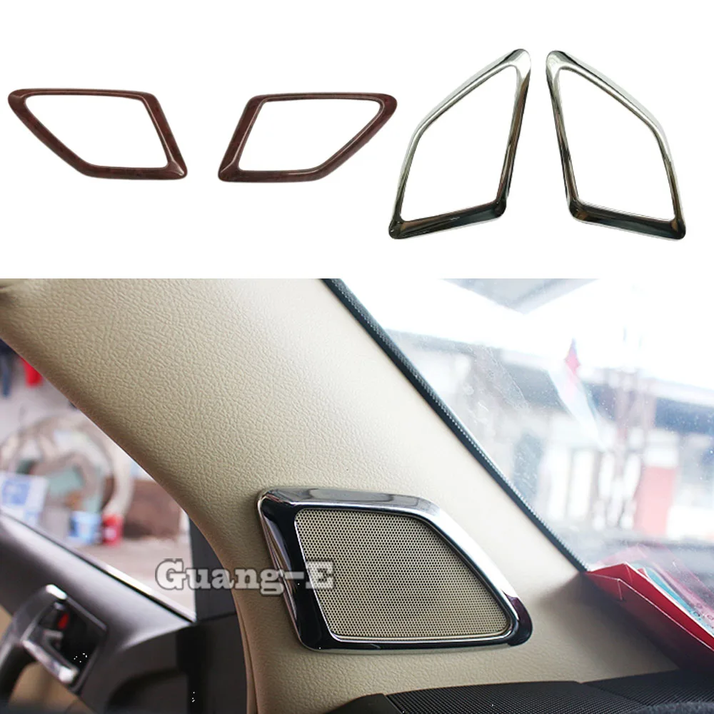 A Column Audio Ring Speak Cover Window Side Triangle Trim For Toyota FJ150/Prado 2010 2011 2012 2013 2014 2015 2016 2017-2019