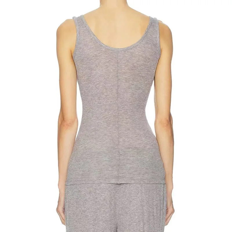 

Silk wool ultra-thin knitted tank top - Simple and versatile, suitable for both inner wear and outer wear, sleeveless top