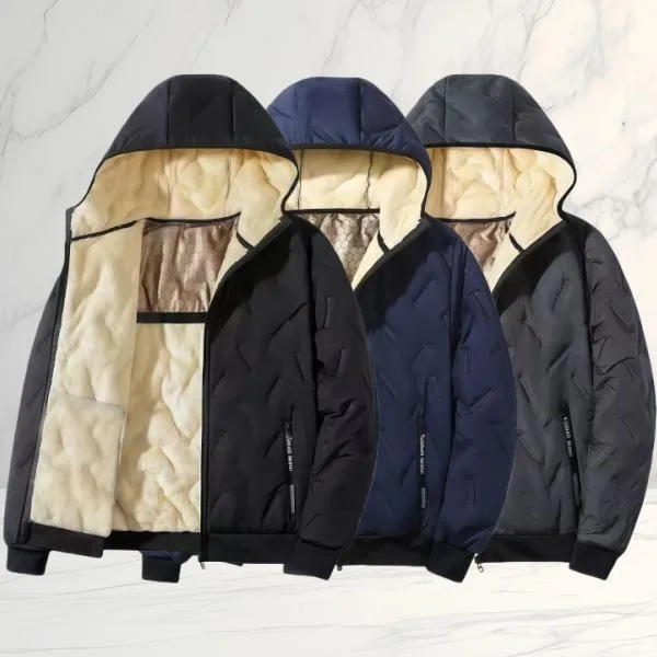 

Graphene Cotton Jacket E 86288 Aphene Hooded Face Outdoor Wear Resistant Long Style for Couples Middle-Aged Spring Fashion