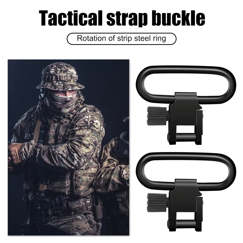 2-10PCS 1in QD Sling Swivel Strap Buckles Kit Tactical Rifle Sling Swivels Mount Adapter Detachable Sling Mount Ring For Outdoor - view 2