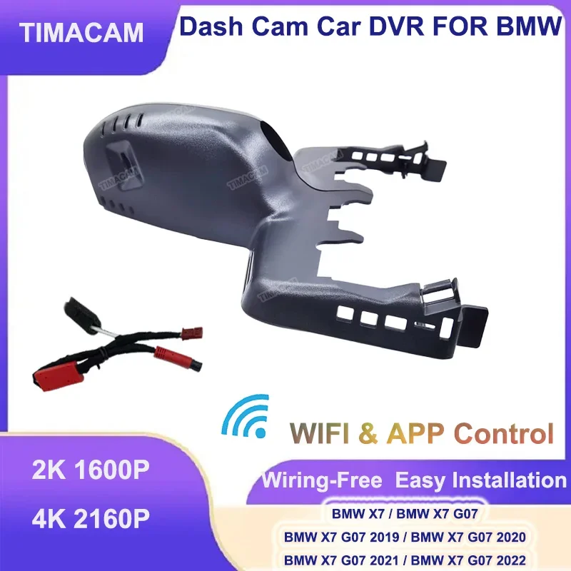 

2K 4K Wifi 2160P Car DVR Front and Rear Dash Cam Video Recorder for BMW X7 for BMW X7 G07 2019 2020 2021 2022 Driving Recorder