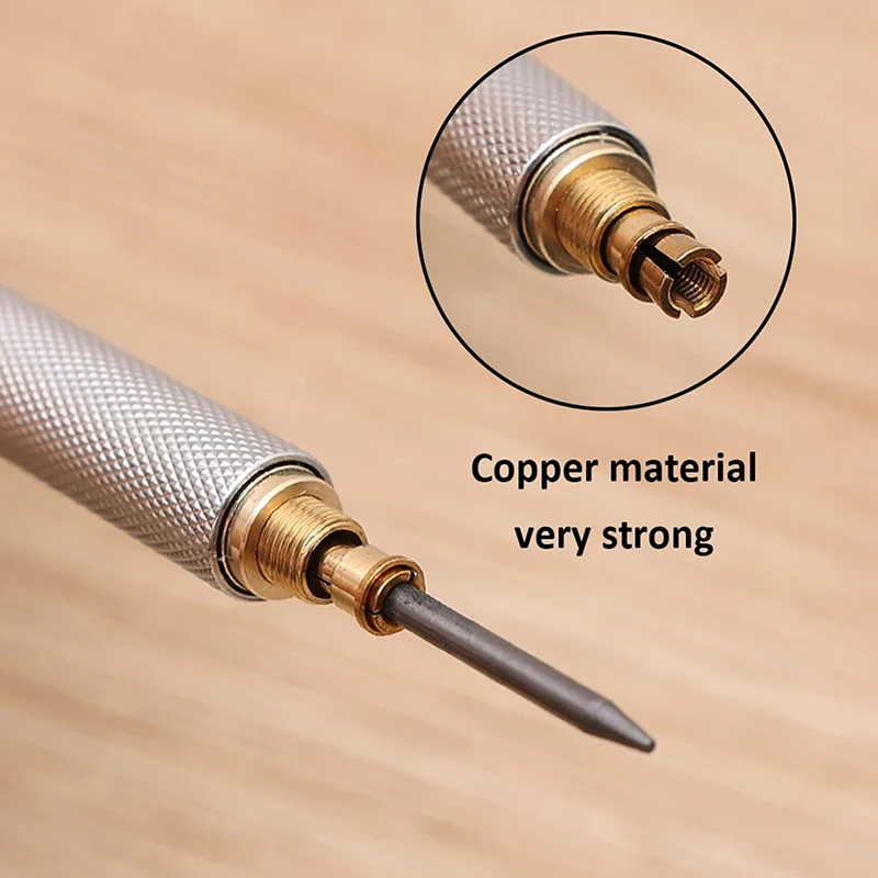 Porte-mines en métal 2B, 0.5/0.7/0.9/1.3/2.0mm, stylo automatique, crayon à dessin artistique, fournitures scolaires et de bureau, papeterie
