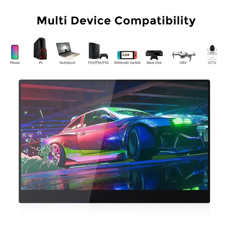 الشركة المصنعة Oem 13.3 15.6 16 17.3 بوصة شاشة محمولة FHD Type-c USB لشاشة ألعاب الكمبيوتر المحمول المحمول 1080p 4K PC شاشة LCD